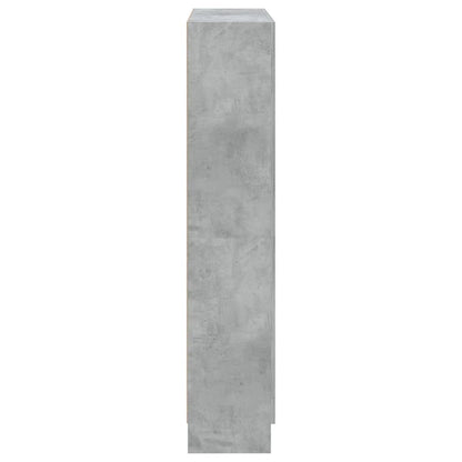 Boekenkast 82,5X30,5X50 Cm Spaanplaat 82.5 x 30.5 x 150 cm Betongrijs