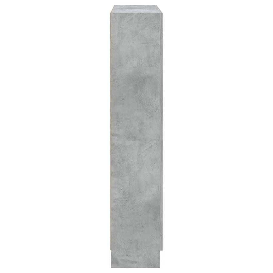 Boekenkast 82,5X30,5X50 Cm Spaanplaat 82.5 x 30.5 x 150 cm Betongrijs