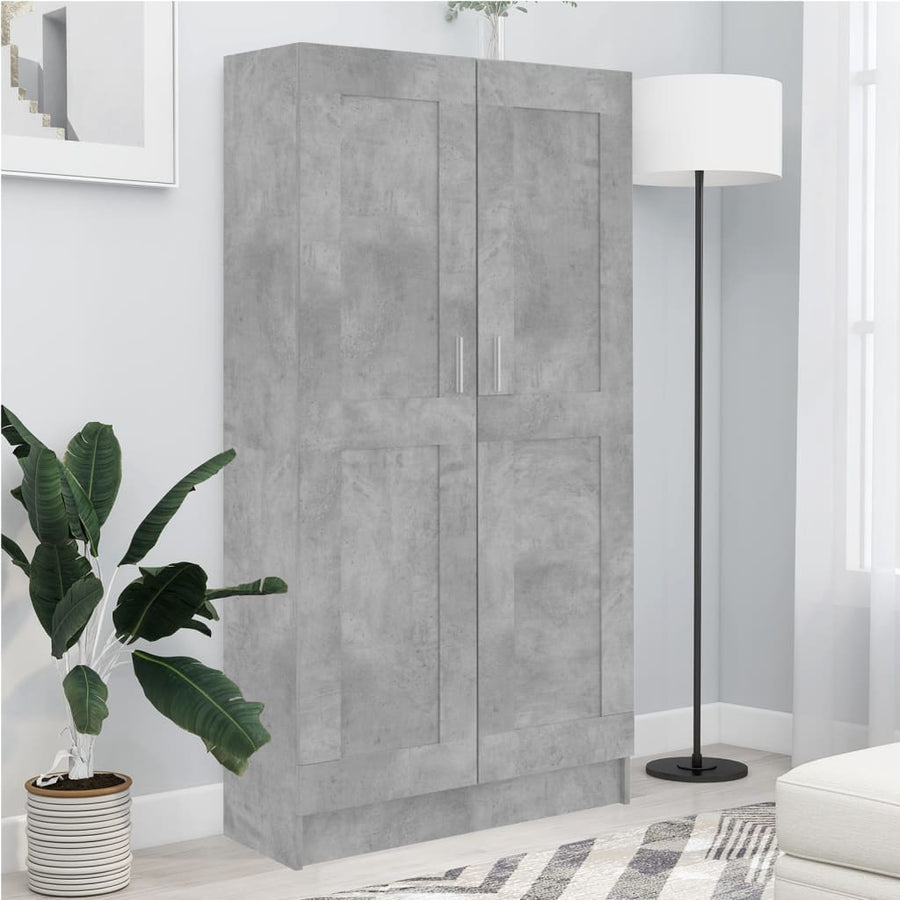 Boekenkast 82,5X30,5X50 Cm Spaanplaat 82.5 x 30.5 x 150 cm Betongrijs