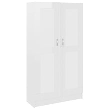Boekenkast 82,5X30,5X50 Cm Bewerkt Hout 82.5 x 30.5 x 150 cm Hoogglans wit