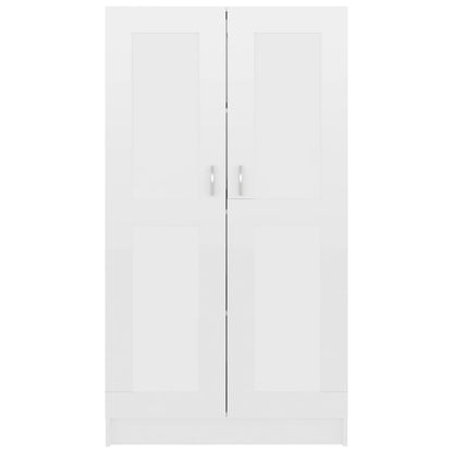 Boekenkast 82,5X30,5X50 Cm Bewerkt Hout 82.5 x 30.5 x 150 cm Hoogglans wit