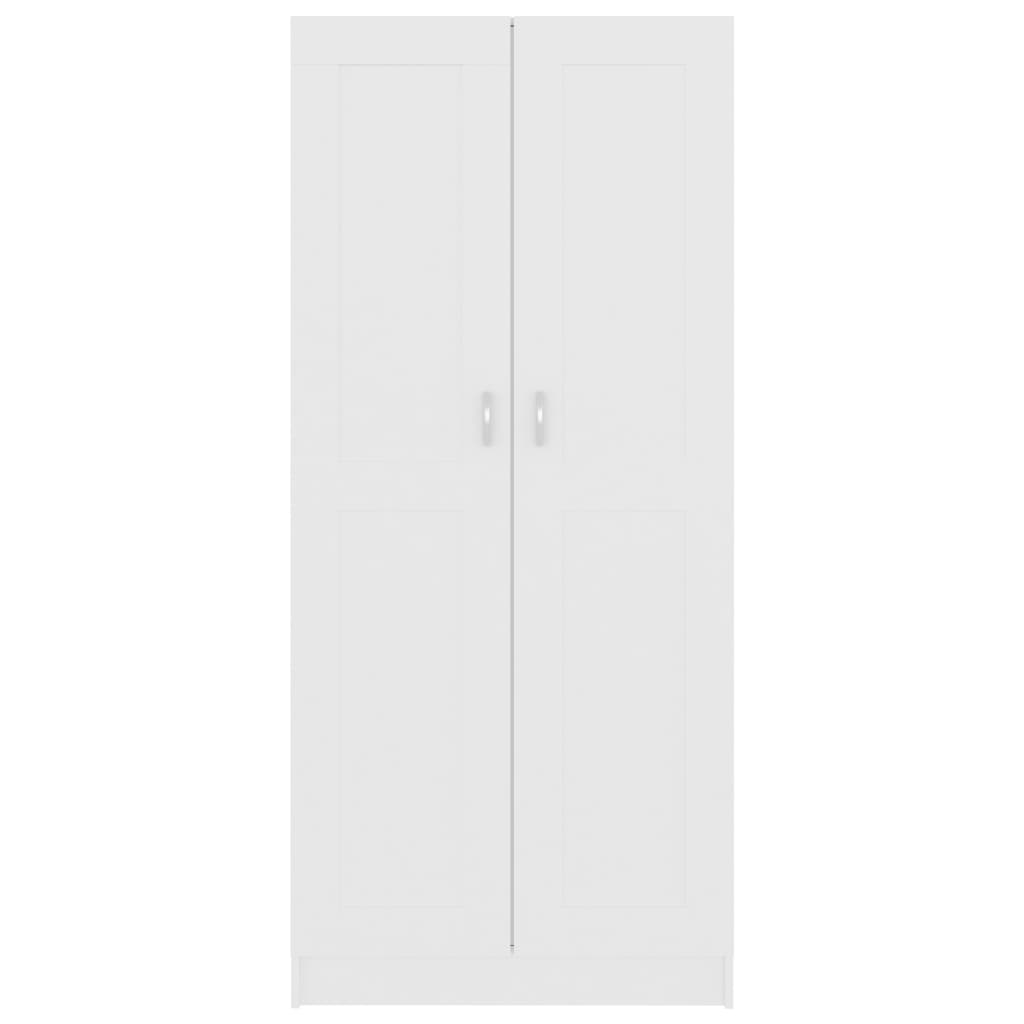 Boekenkast 82,5X30,5X85,5 Cm Spaanplaat 82.5 x 30.5 x 185.5 cm Wit