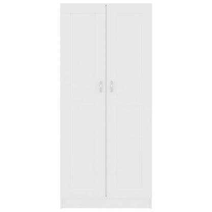 Boekenkast 82,5X30,5X85,5 Cm Spaanplaat 82.5 x 30.5 x 185.5 cm Wit