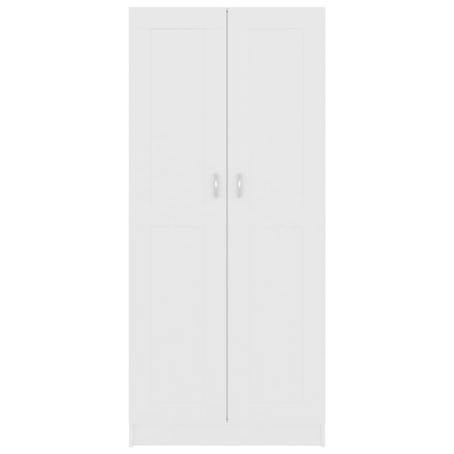 Boekenkast 82,5X30,5X85,5 Cm Spaanplaat 82.5 x 30.5 x 185.5 cm Wit