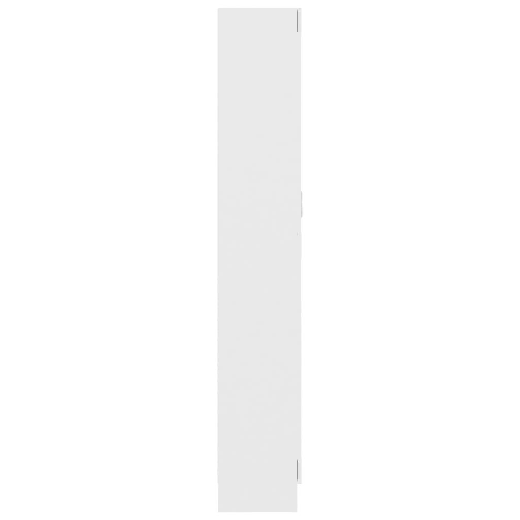 Boekenkast 82,5X30,5X85,5 Cm Spaanplaat 82.5 x 30.5 x 185.5 cm Wit