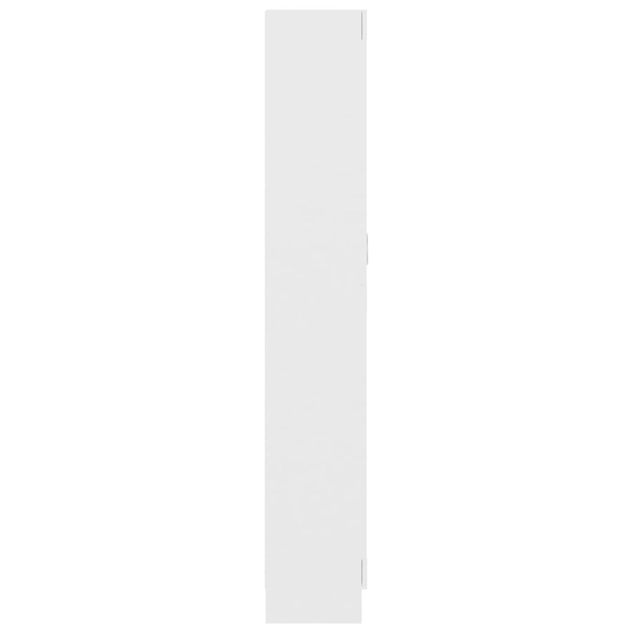 Boekenkast 82,5X30,5X85,5 Cm Spaanplaat 82.5 x 30.5 x 185.5 cm Wit