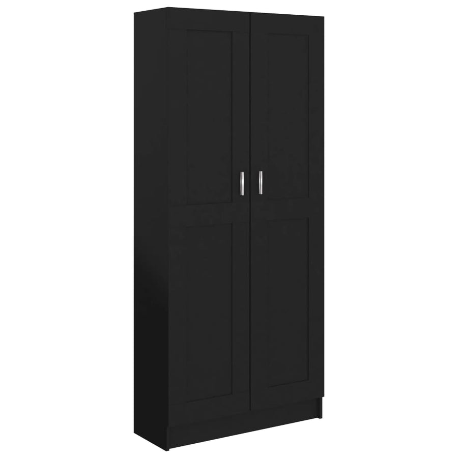 Boekenkast 82,5X30,5X85,5 Cm Spaanplaat 82.5 x 30.5 x 185.5 cm Zwart