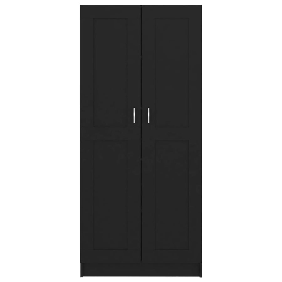 Boekenkast 82,5X30,5X85,5 Cm Spaanplaat 82.5 x 30.5 x 185.5 cm Zwart