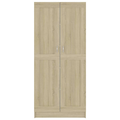 Boekenkast 82,5X30,5X85,5 Cm Spaanplaat Kleur 82.5 x 30.5 x 185.5 cm Sonoma eiken