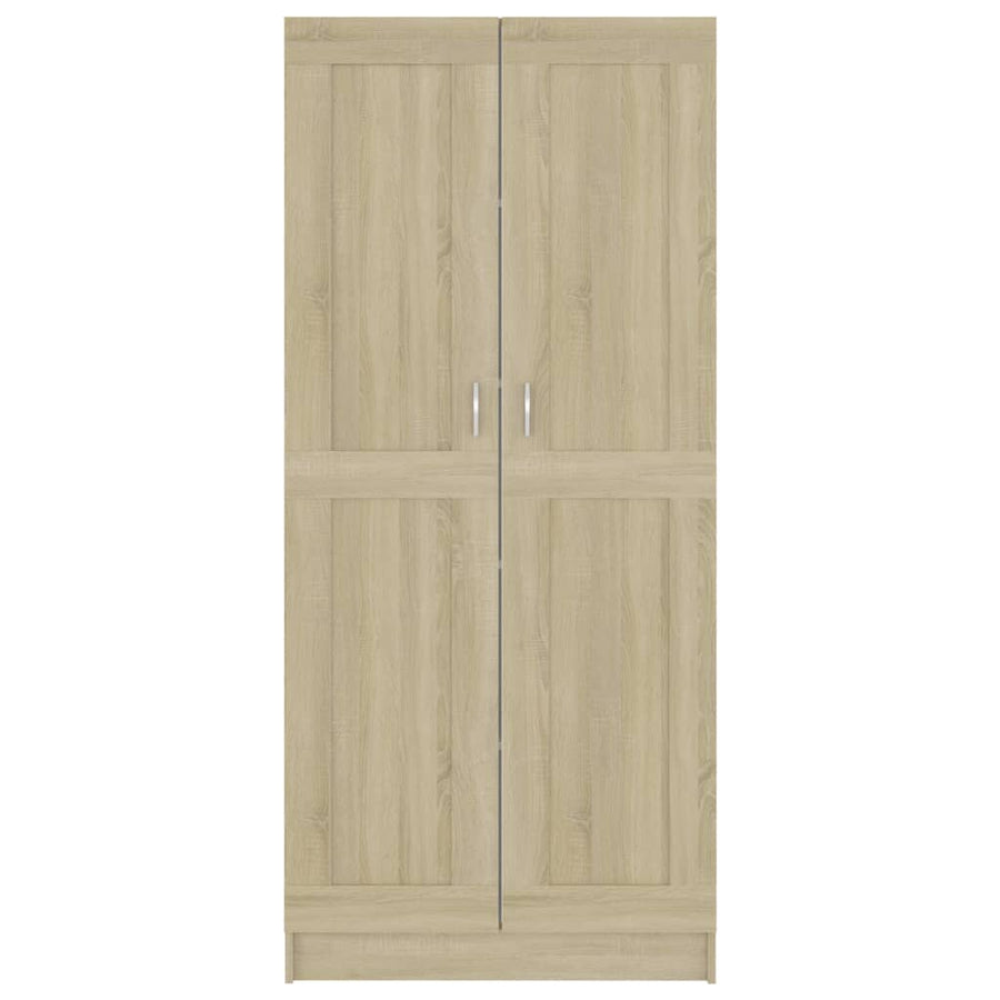Boekenkast 82,5X30,5X85,5 Cm Spaanplaat Kleur 82.5 x 30.5 x 185.5 cm Sonoma eiken