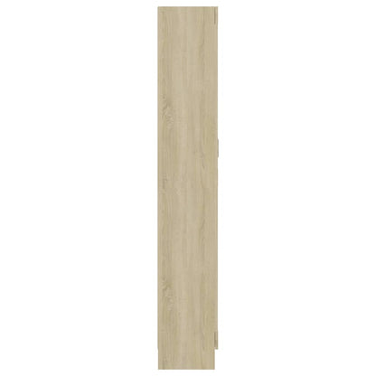 Boekenkast 82,5X30,5X85,5 Cm Spaanplaat Kleur 82.5 x 30.5 x 185.5 cm Sonoma eiken