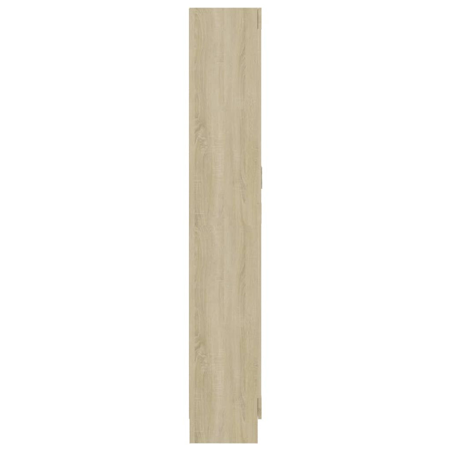Boekenkast 82,5X30,5X85,5 Cm Spaanplaat Kleur 82.5 x 30.5 x 185.5 cm Sonoma eiken
