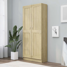 Boekenkast 82,5X30,5X85,5 Cm Spaanplaat Kleur 82.5 x 30.5 x 185.5 cm Sonoma eiken