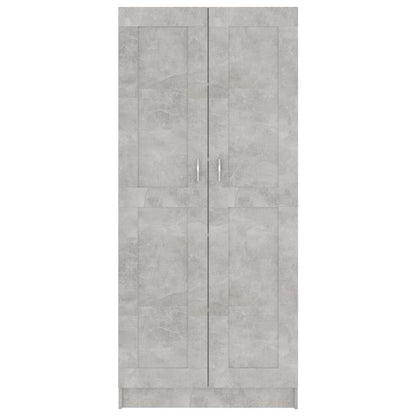 Boekenkast 82,5X30,5X85,5 Cm Spaanplaat 82.5 x 30.5 x 185.5 cm Betongrijs