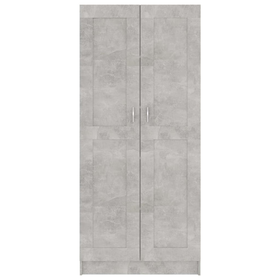 Boekenkast 82,5X30,5X85,5 Cm Spaanplaat 82.5 x 30.5 x 185.5 cm Betongrijs