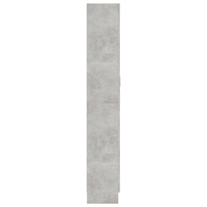 Boekenkast 82,5X30,5X85,5 Cm Spaanplaat 82.5 x 30.5 x 185.5 cm Betongrijs