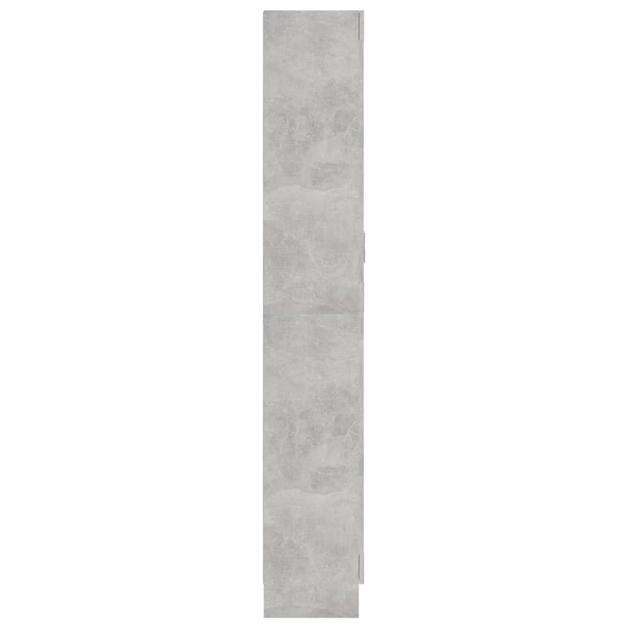 Boekenkast 82,5X30,5X85,5 Cm Spaanplaat 82.5 x 30.5 x 185.5 cm Betongrijs