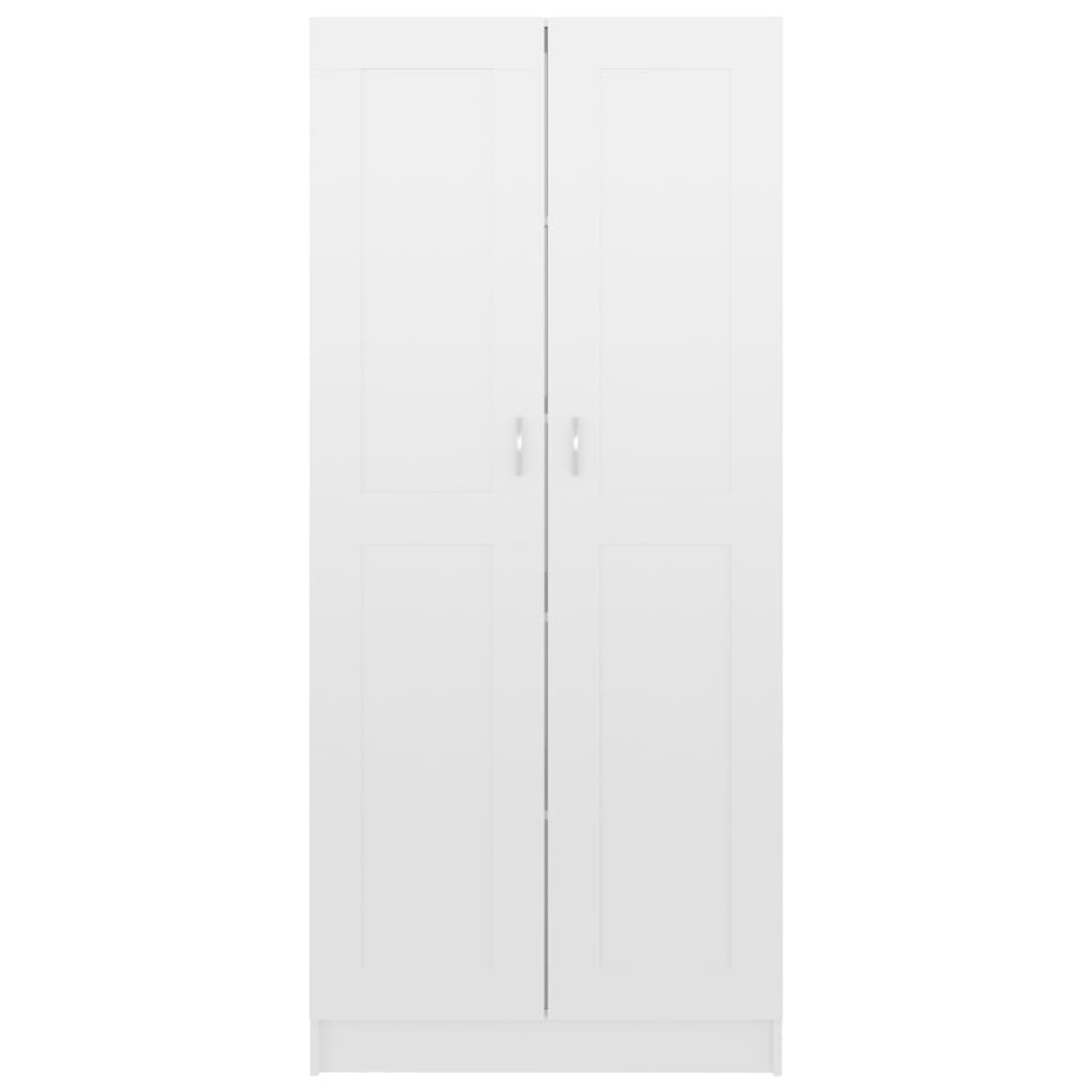 Boekenkast 82,5X30,5X85,5 Cm Spaanplaat 82.5 x 30.5 x 185.5 cm Hoogglans wit