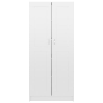 Boekenkast 82,5X30,5X85,5 Cm Spaanplaat 82.5 x 30.5 x 185.5 cm Hoogglans wit