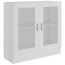 Vitrinekast 82,5X30,5X80 Cm Bewerkt Hout 82.5 x 30.5 x 80 cm Wit