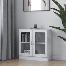 Vitrinekast 82,5X30,5X80 Cm Bewerkt Hout 82.5 x 30.5 x 80 cm Wit