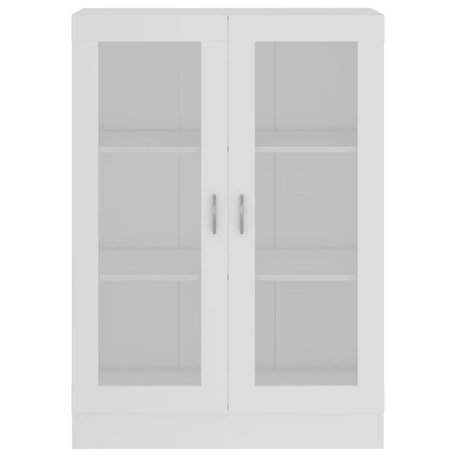 Vitrinekast 82,5X30,5X5 Cm Spaanplaat 82.5 x 30.5 x 115 cm Wit
