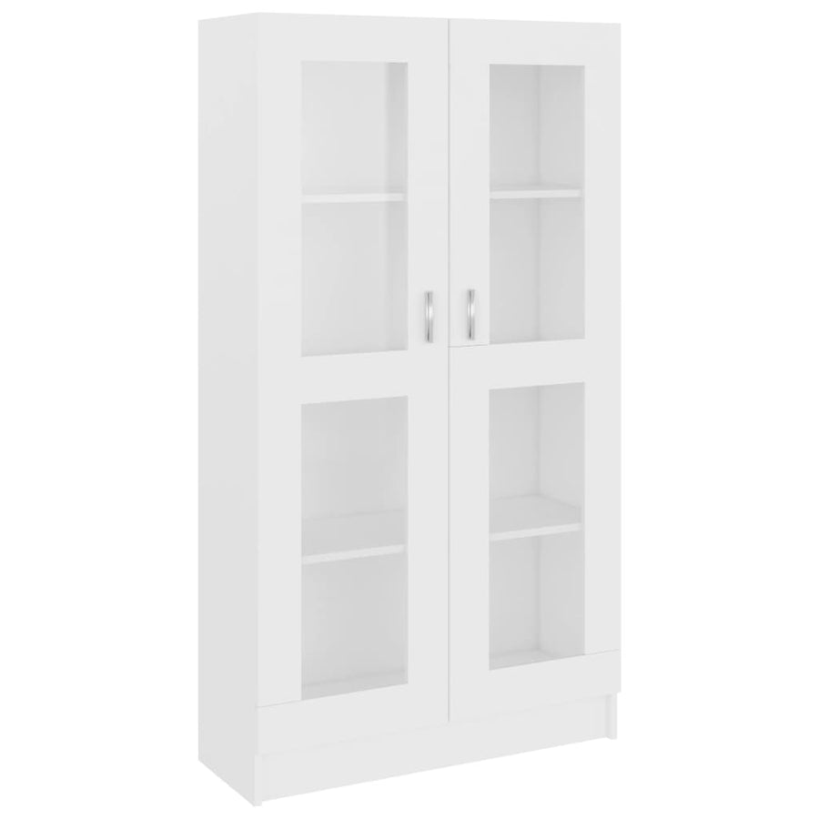 Vitrinekast 82,5x30,5x150 cm spaanplaat wit 82.5 x 30.5 x 150 cm Wit