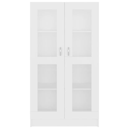 Vitrinekast 82,5x30,5x150 cm spaanplaat wit 82.5 x 30.5 x 150 cm Wit