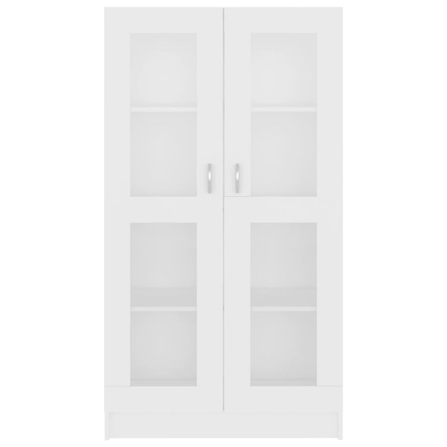 Vitrinekast 82,5x30,5x150 cm spaanplaat wit 82.5 x 30.5 x 150 cm Wit