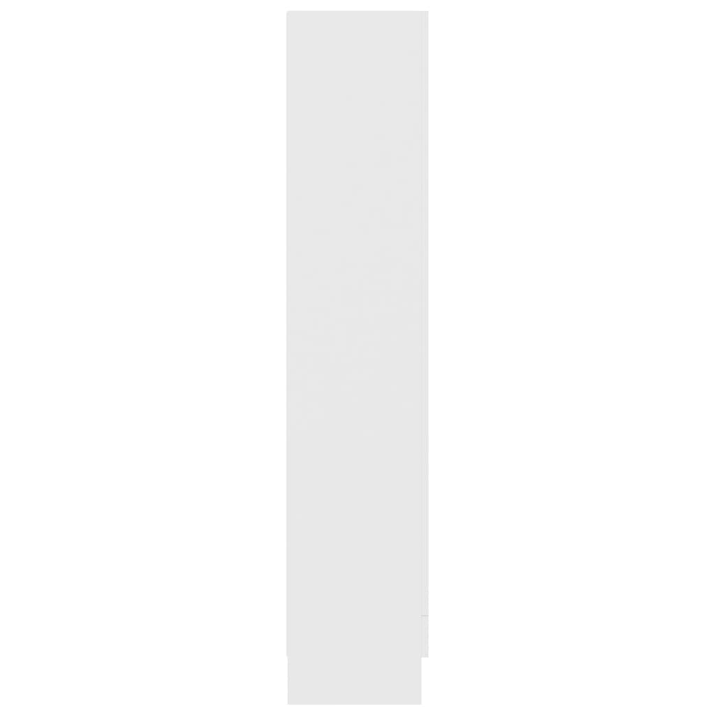 Vitrinekast 82,5x30,5x150 cm spaanplaat wit 82.5 x 30.5 x 150 cm Wit