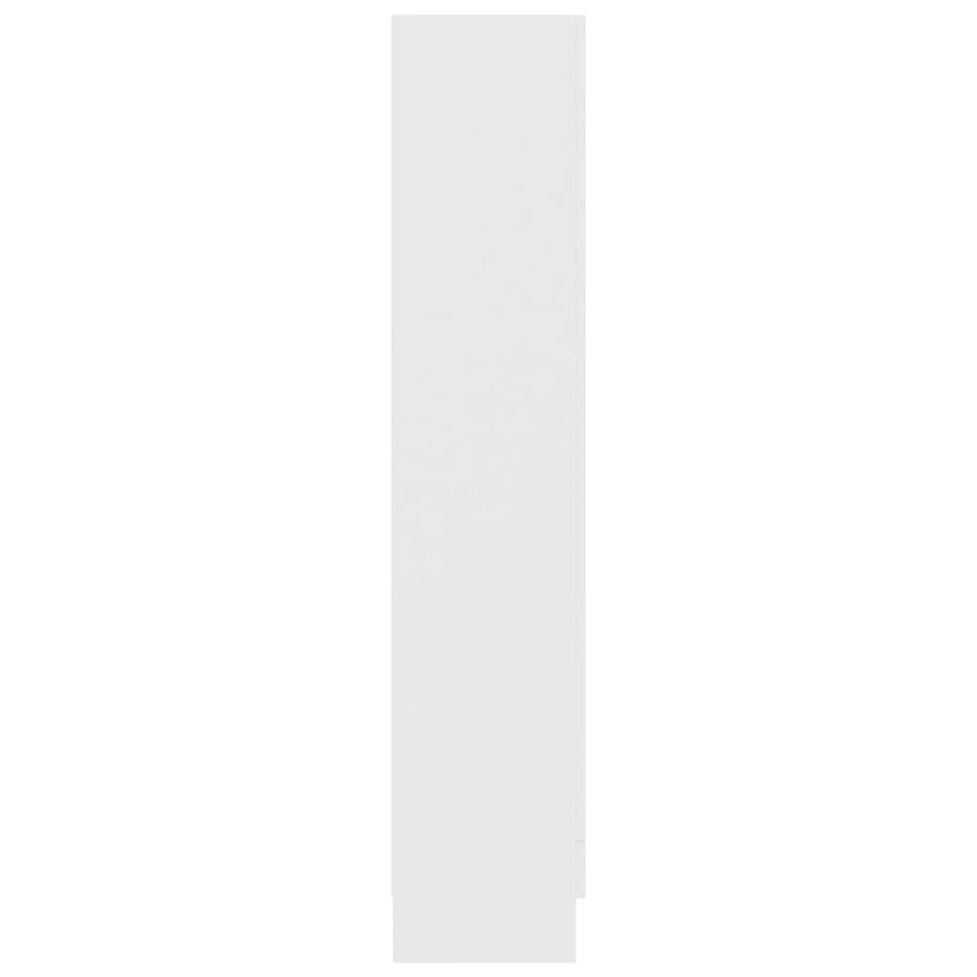 Vitrinekast 82,5x30,5x150 cm spaanplaat wit 82.5 x 30.5 x 150 cm Wit