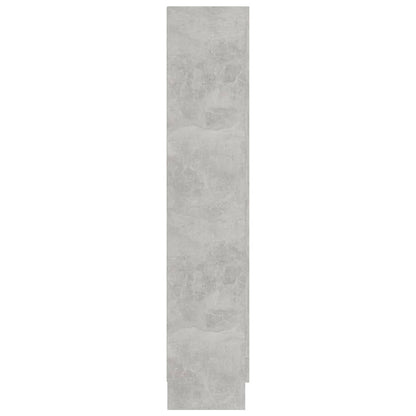 Vitrinekast 82,5x30,5x150 cm spaanplaat betongrijs 82.5 x 30.5 x 150 cm Betongrijs