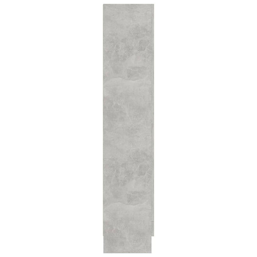 Vitrinekast 82,5x30,5x150 cm spaanplaat betongrijs 82.5 x 30.5 x 150 cm Betongrijs