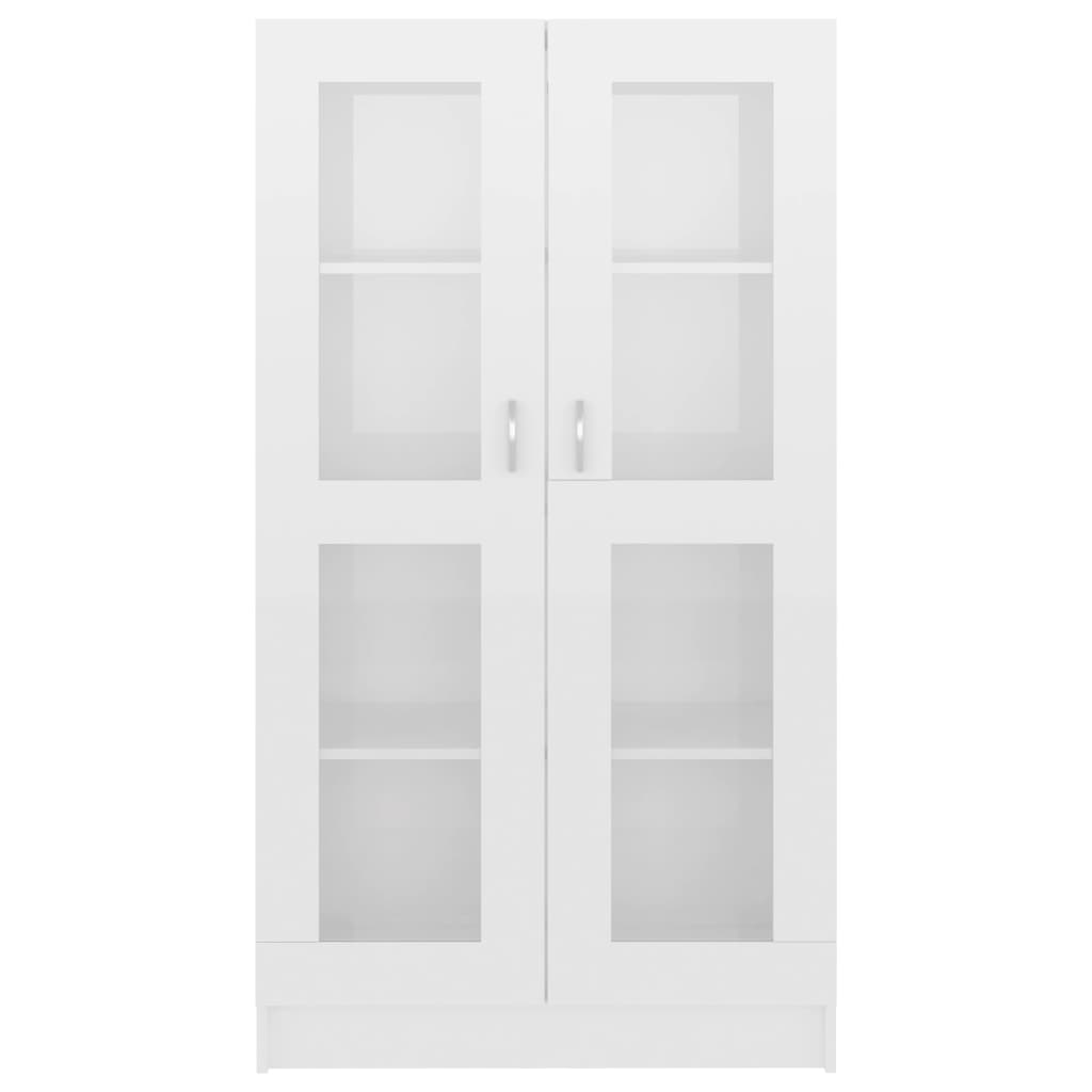 Vitrinekast 82,5x30,5x150 cm spaanplaat hoogglans wit 82.5 x 30.5 x 150 cm Hoogglans wit