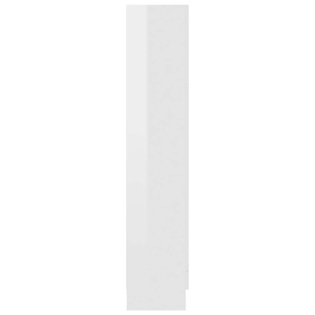 Vitrinekast 82,5x30,5x150 cm spaanplaat hoogglans wit 82.5 x 30.5 x 150 cm Hoogglans wit