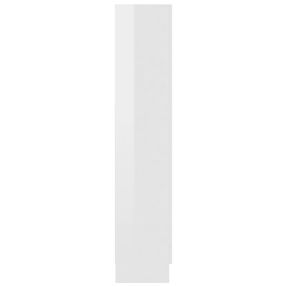 Vitrinekast 82,5x30,5x150 cm spaanplaat hoogglans wit 82.5 x 30.5 x 150 cm Hoogglans wit