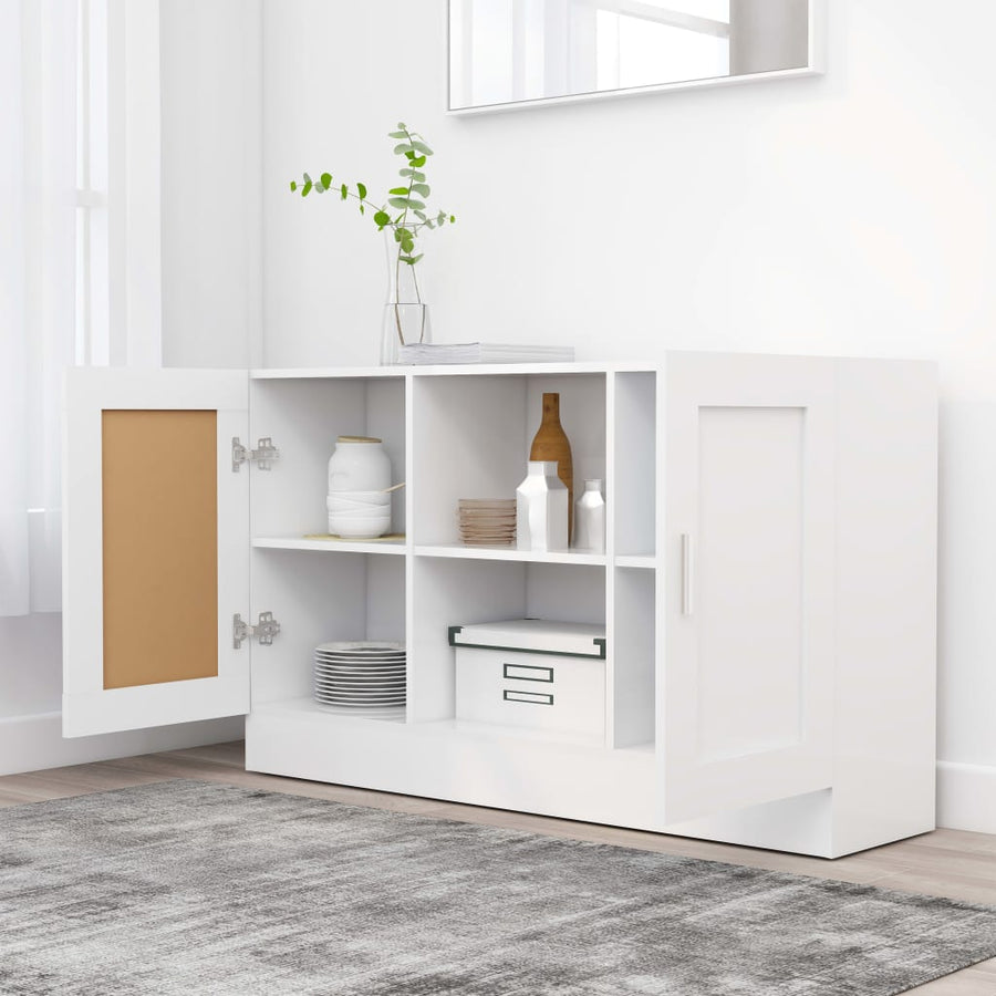 Dressoir 20X30,5X70 Cm Wit Bewerkt hout