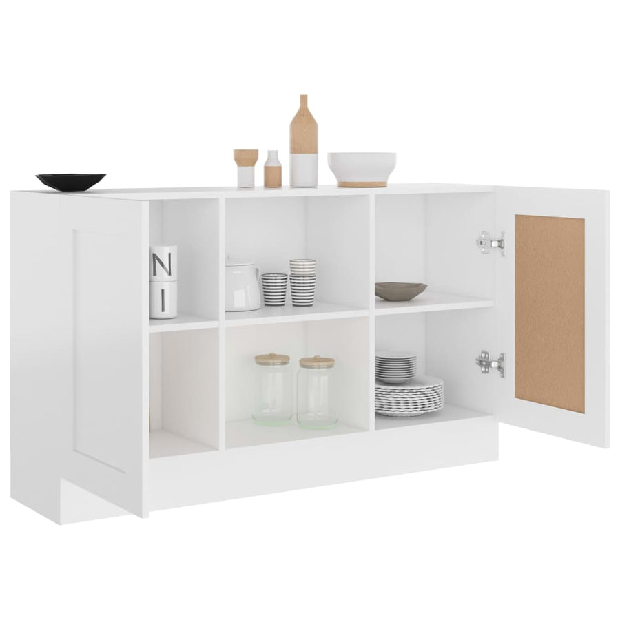 Dressoir 20X30,5X70 Cm Wit Bewerkt hout