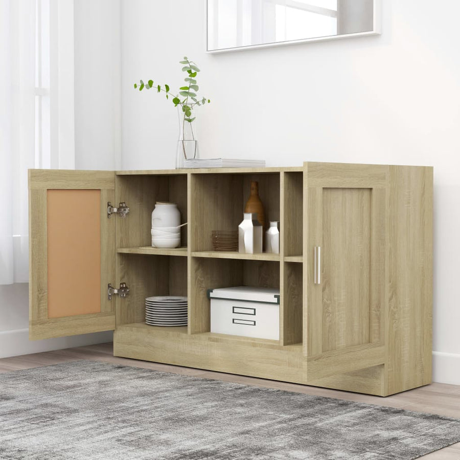 Dressoir 20X30,5X70 Cm Spaanplaat Kleurig Sonoma eiken Bewerkt hout