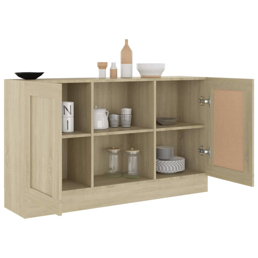 Dressoir 20X30,5X70 Cm Spaanplaat Kleurig Sonoma eiken Bewerkt hout