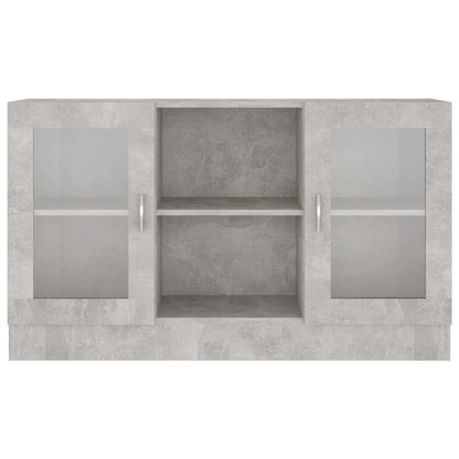 Vitrinekast 20X30,5X70 Cm Spaanplaat Betongrijs Bewerkt hout en glas