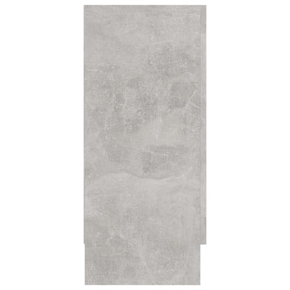 Vitrinekast 20X30,5X70 Cm Spaanplaat Betongrijs Bewerkt hout en glas
