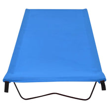 Campingbed 80X60X9 Cm Oxford Stof En Staal 1 Blauw