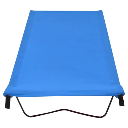 Campingbed 80X60X9 Cm Oxford Stof En Staal 1 Blauw