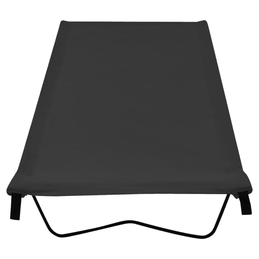 Campingbed 80X60X9 Cm Oxford Stof En Staal 1 Zwart