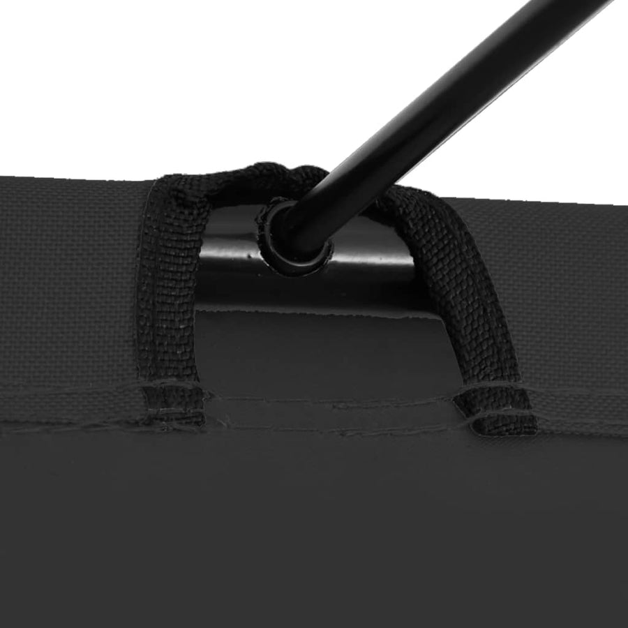 Campingbed 80X60X9 Cm Oxford Stof En Staal 1 Zwart