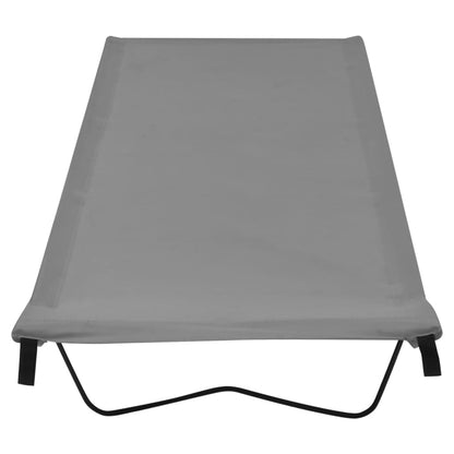 Campingbed 80X60X9 Cm Oxford Stof En Staal 1 Grijs