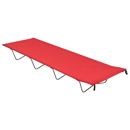 Campingbedden 180X60X19 Cm Oxford Stof En Staal 2 Rood
