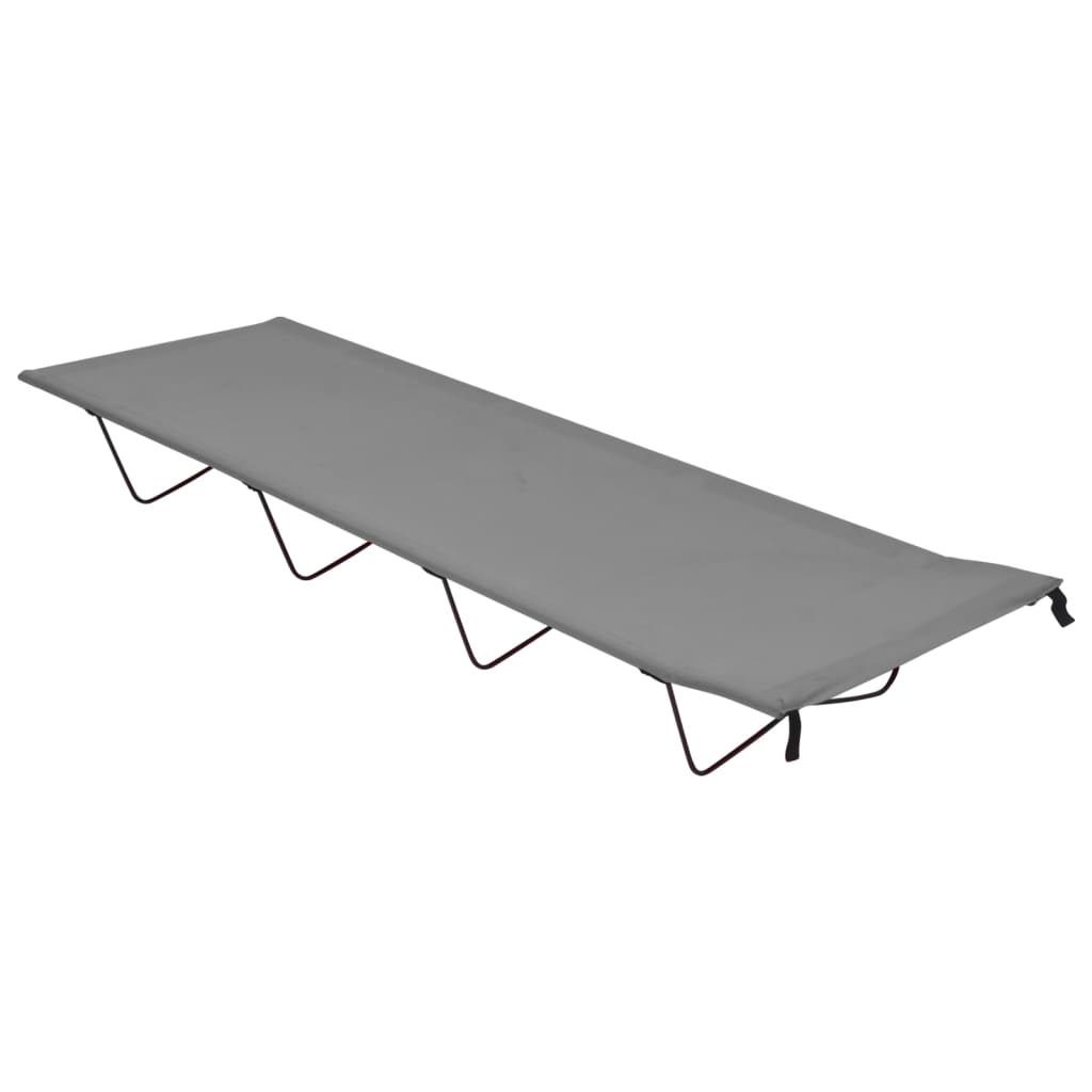 Campingbedden 180X60X19 Cm Oxford Stof En Staal 2 Grijs