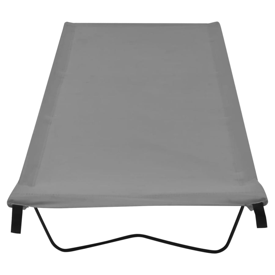 Campingbedden 180X60X19 Cm Oxford Stof En Staal 2 Grijs